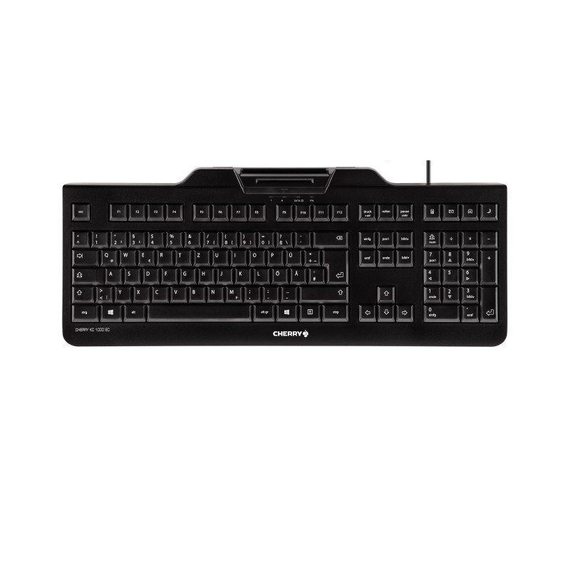 Cherry KC 1000 SC Keyboard con Smart Card Reader USB Nero